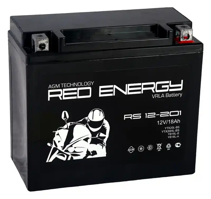RS СТ-12-201 12V20 А/ч о.п. Red Energy [д181ш77в167/200А]